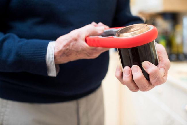 Opening a can or jar can be difficult for someone with hand arthritis, but many electric or manual tools on the market can help.
